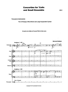 Concertino for 'Cello and Small Ensemble